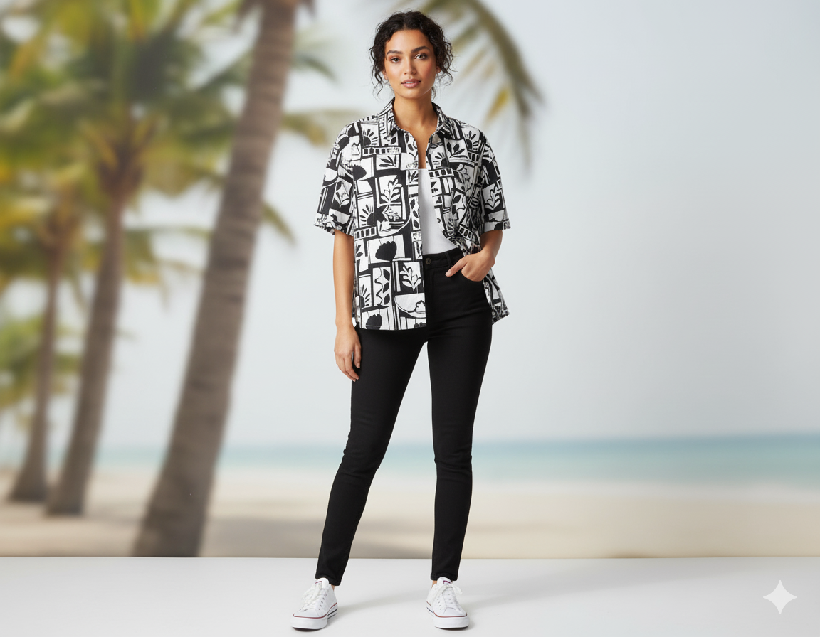Mono Abstract Short Sleeve Shirt