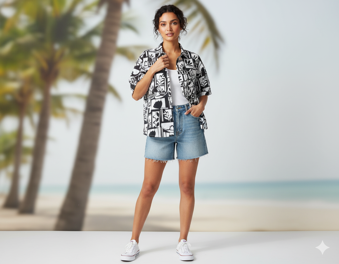 Mono Abstract Short Sleeve Shirt