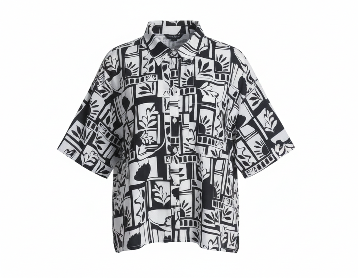 Mono Abstract Short Sleeve Shirt