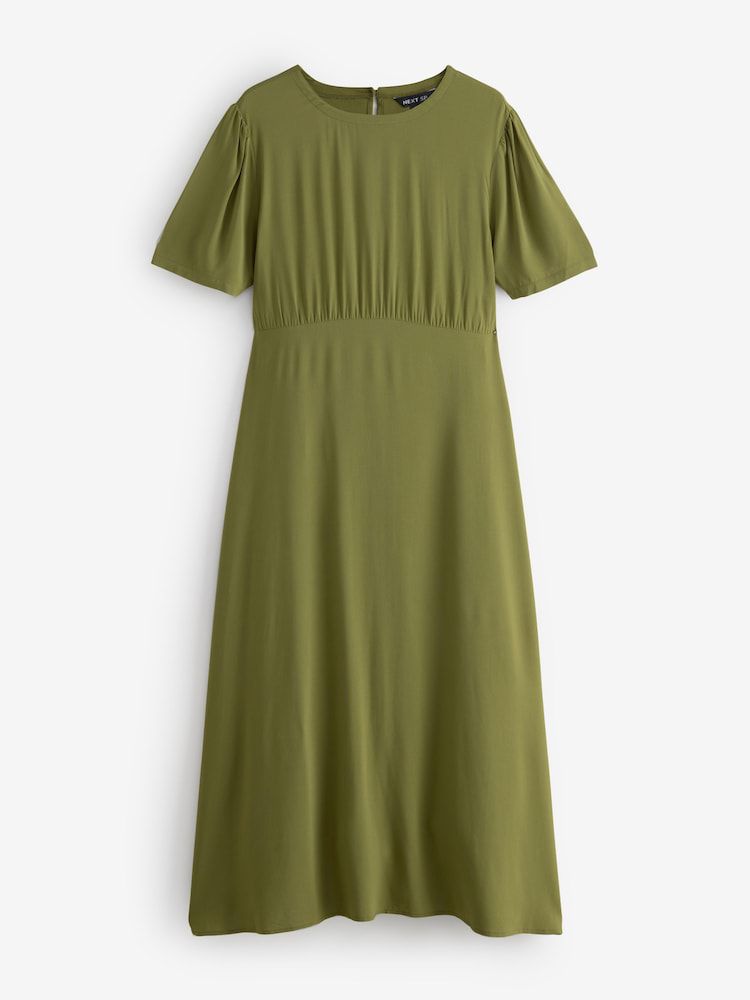 Khaki Green Maxi Waist SOL Dress