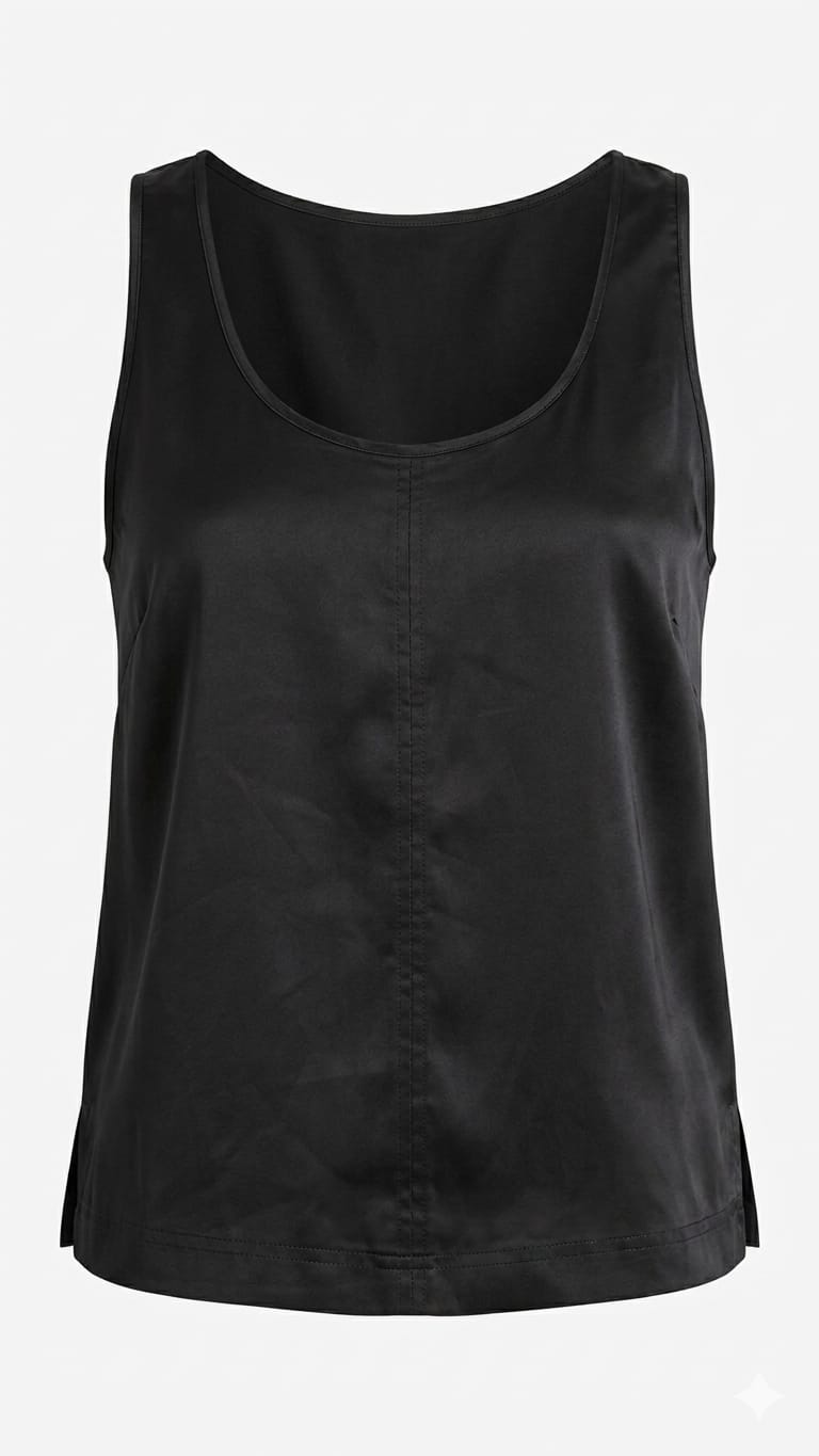 Next Black Sleeveless Satin Top