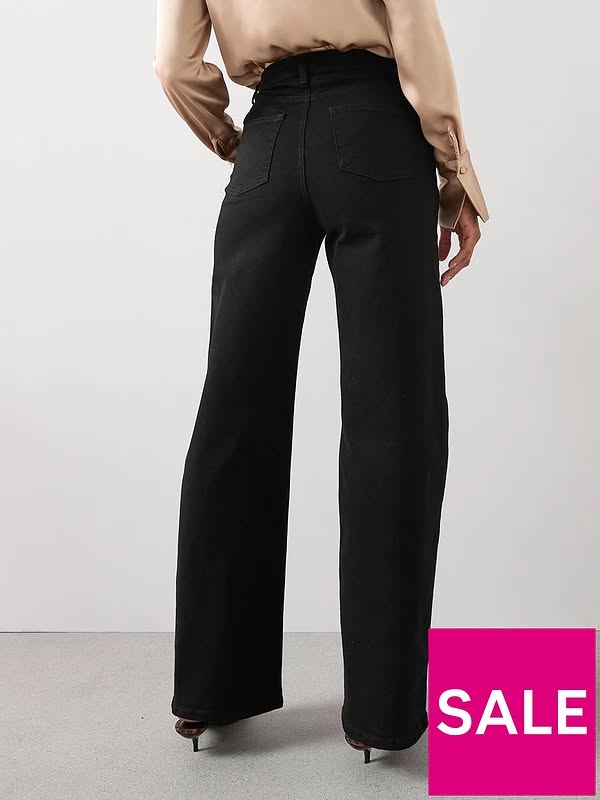 Short High Waist Wide Leg Jeans