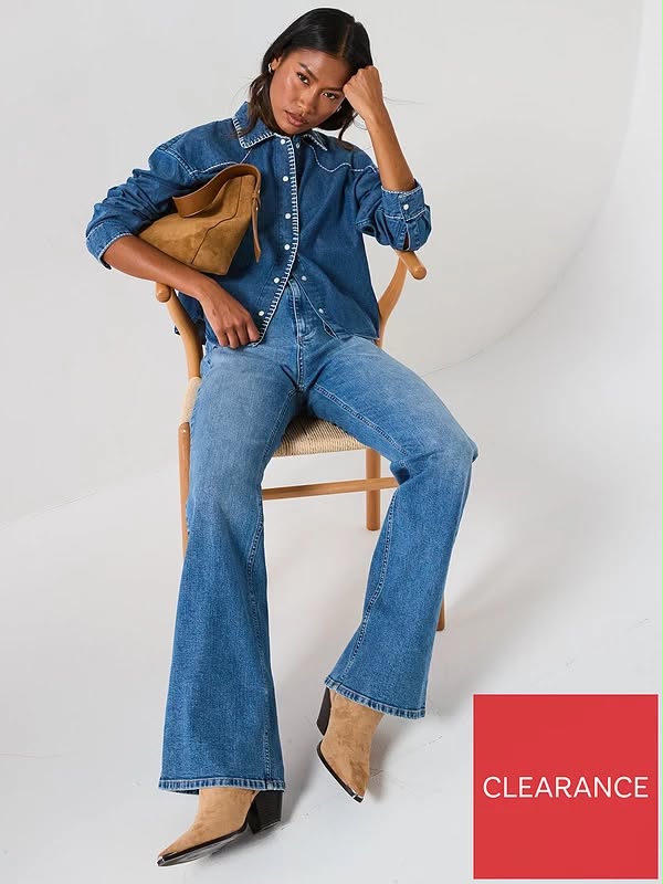 V by Very Rodeo Embroidery Denim Shirt