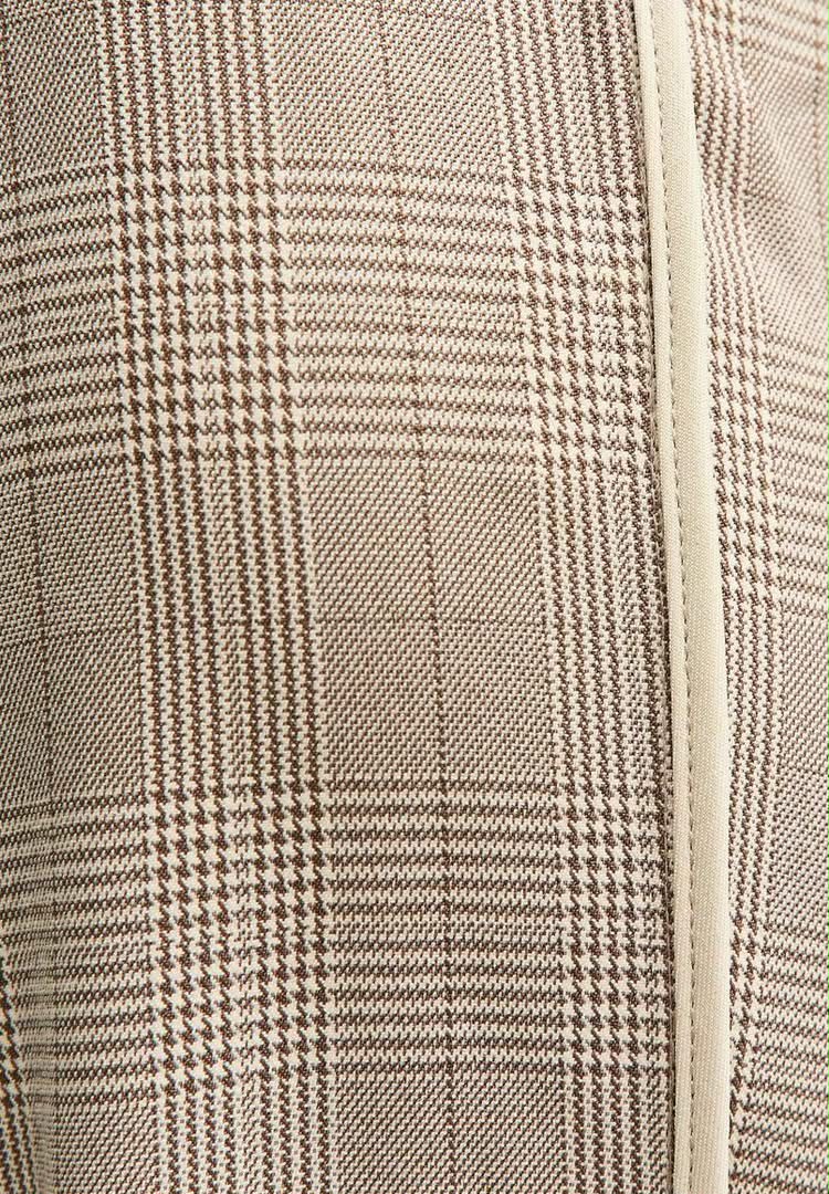 Brown Light Side Stripe Wide Leg Trouser