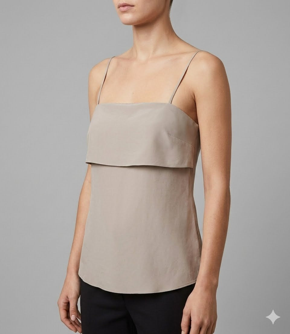 Double - Layer Spaghetti Strap Top