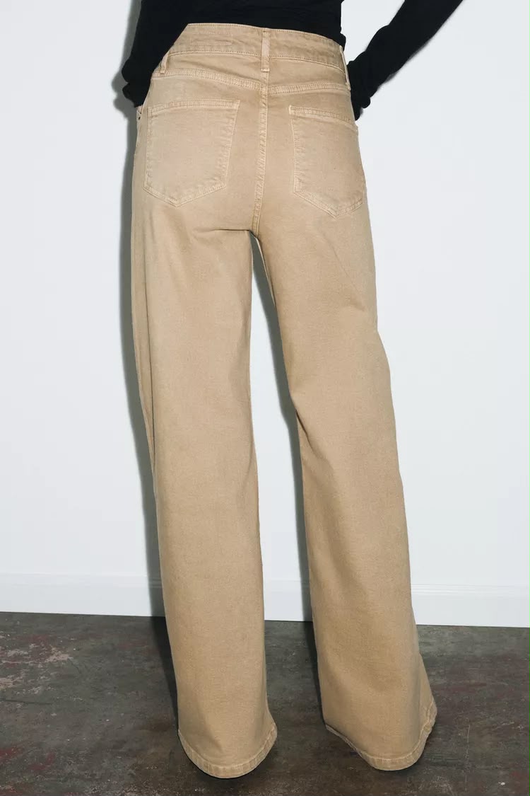Zara High Waist Wide Leg Full Length