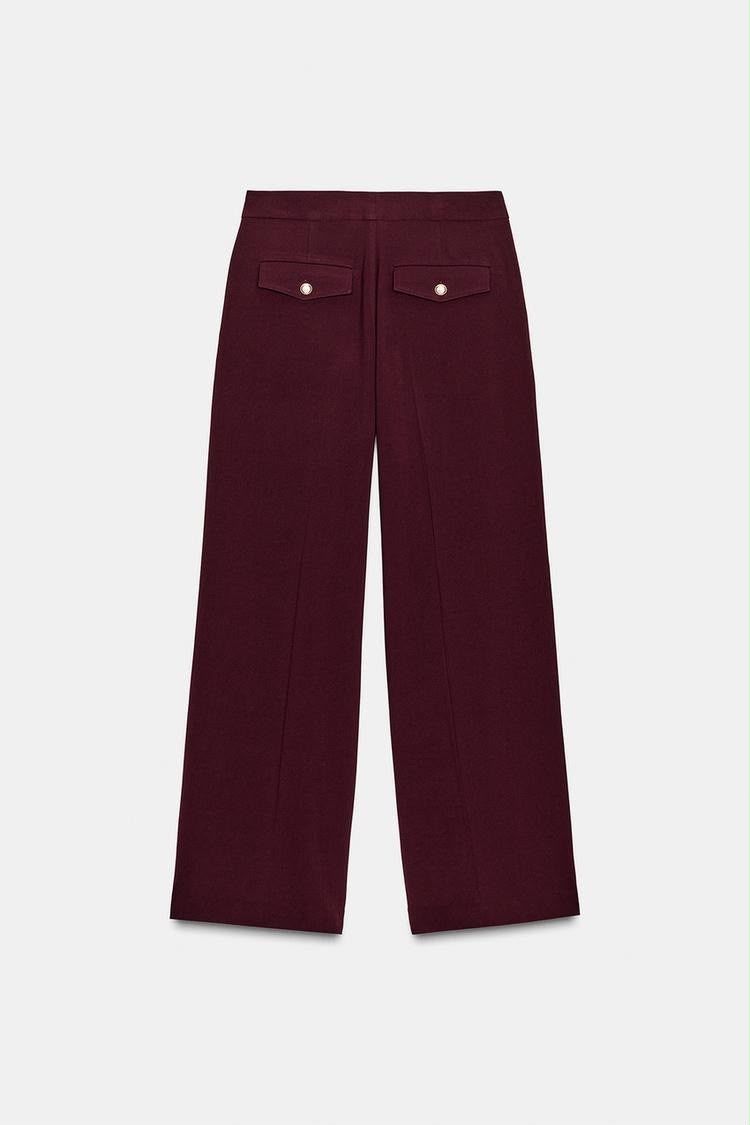Zara High Waist Wide Leg Trouser