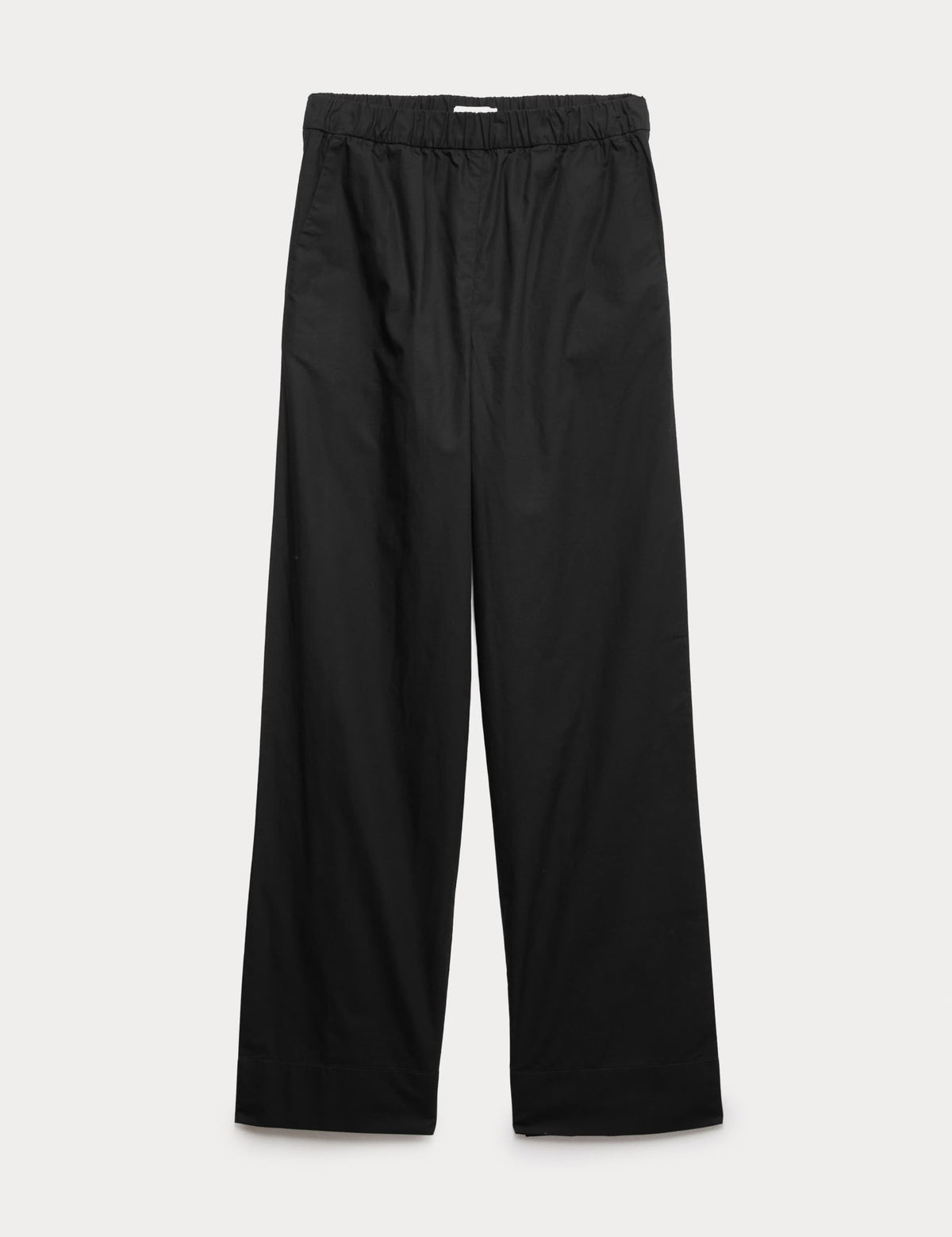 Pure Cotton Poplin On Straight Leg Trouser