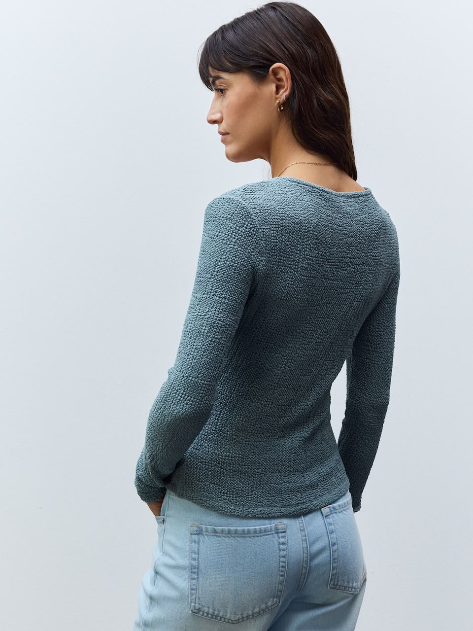Next Knit Cardigan In Light Blue