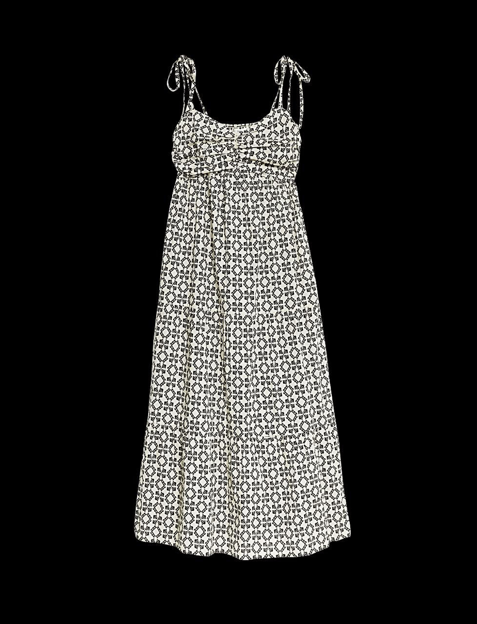 Pure Cotton V-Neck Midaxi Beach Dress