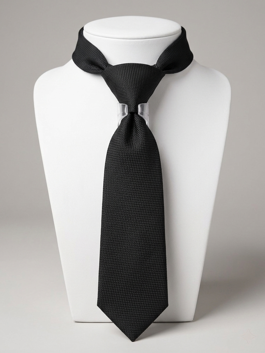Midnight Noir Textured Matte Tie