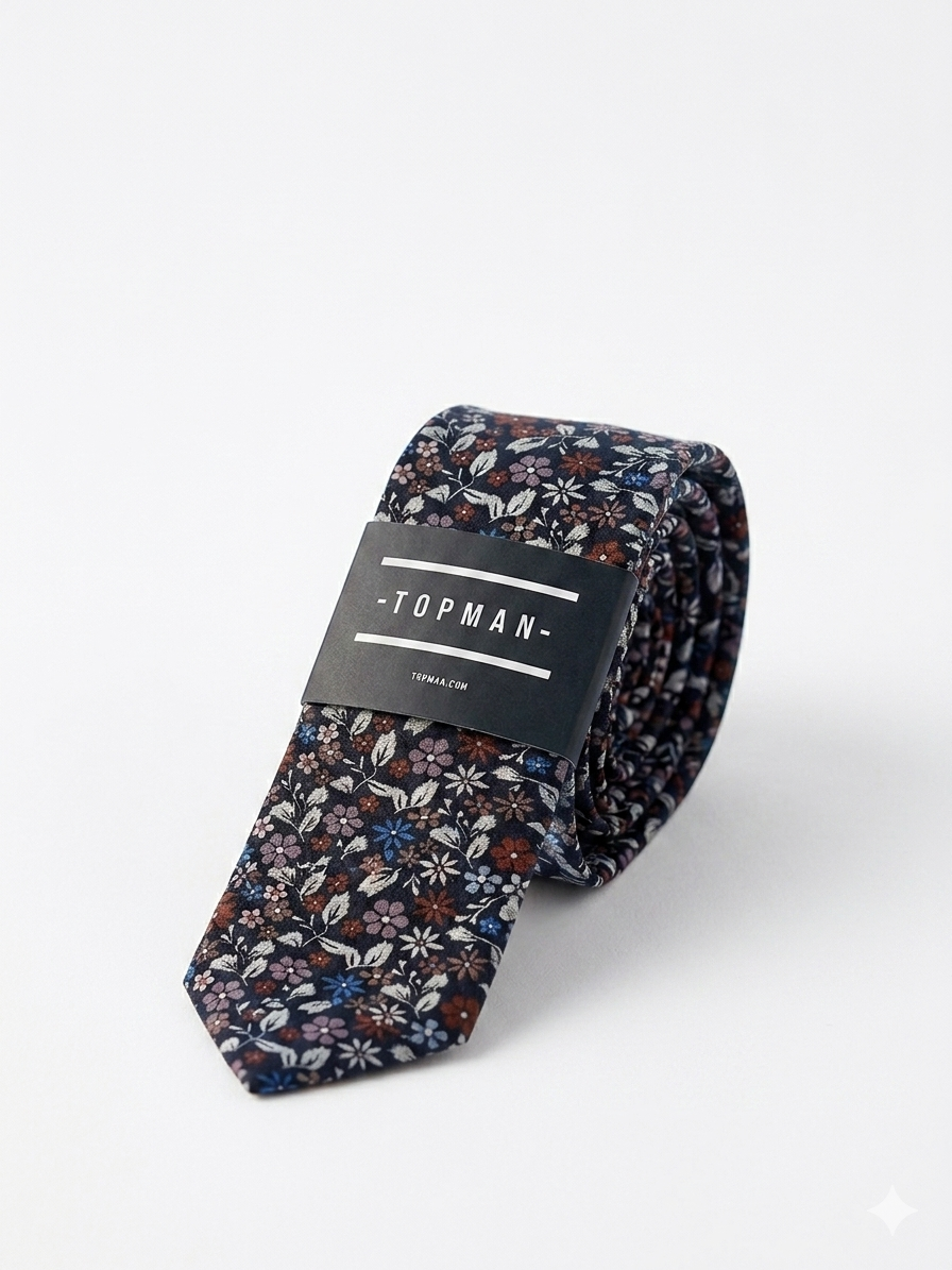 Autumn Floral Silk Tie