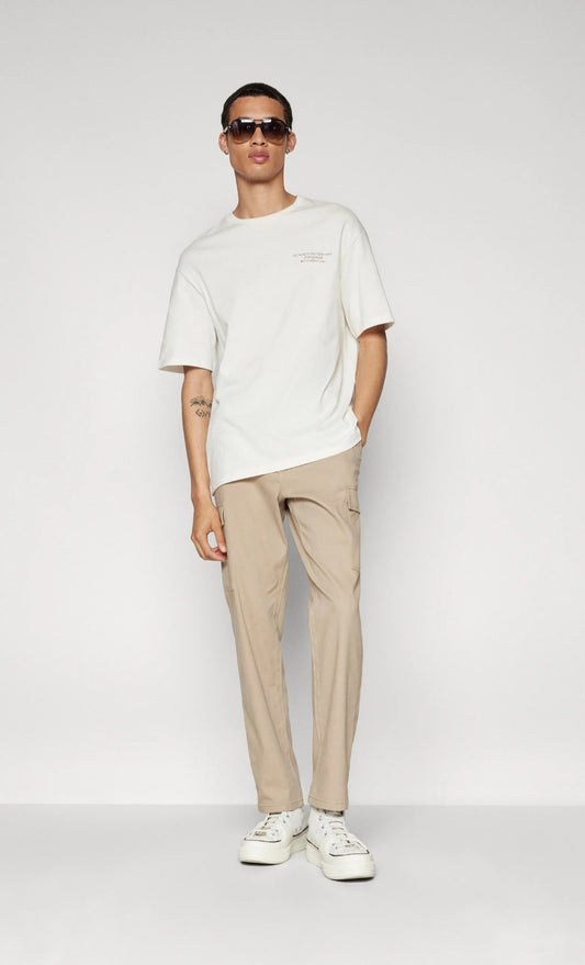 ONSNICKY Straight Cargo trouser chinchilla