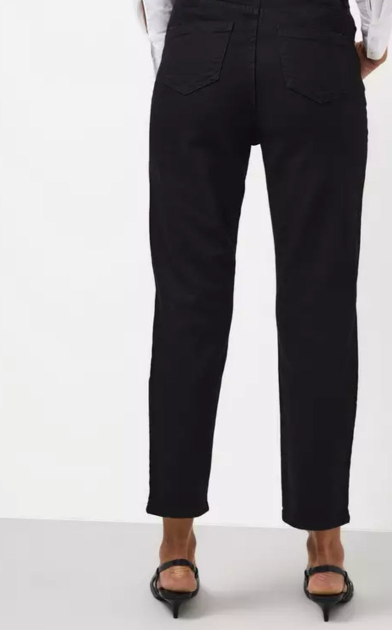 Black Kick Flare Cropped Jeans