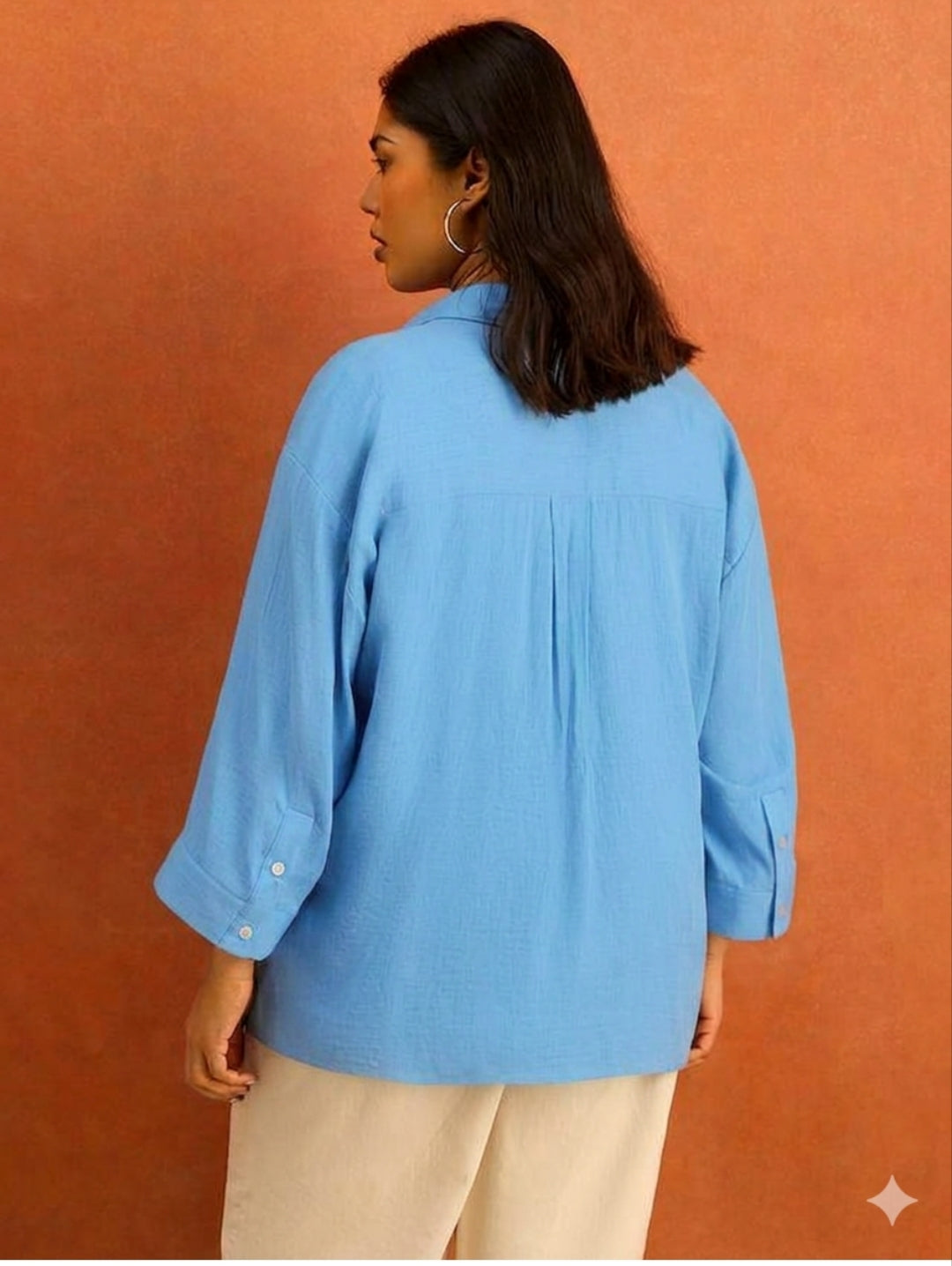Wide Sleeve Button Up Shirt
