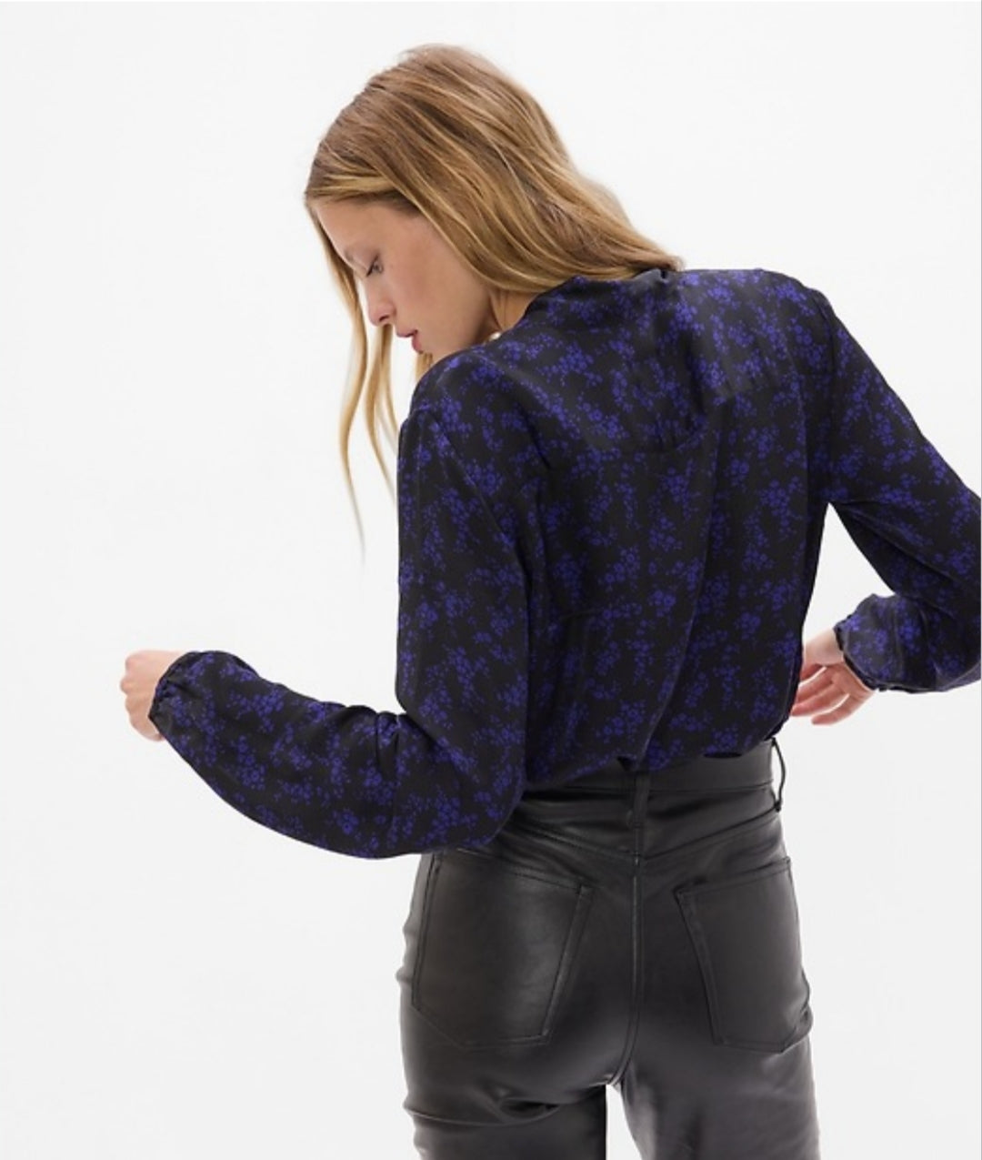 Blue Floral Top