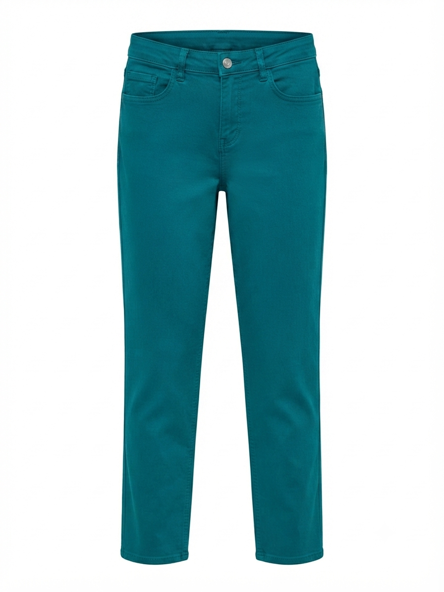 Tu Woman Denim Straight Leg Mom Jeans Petrol blue