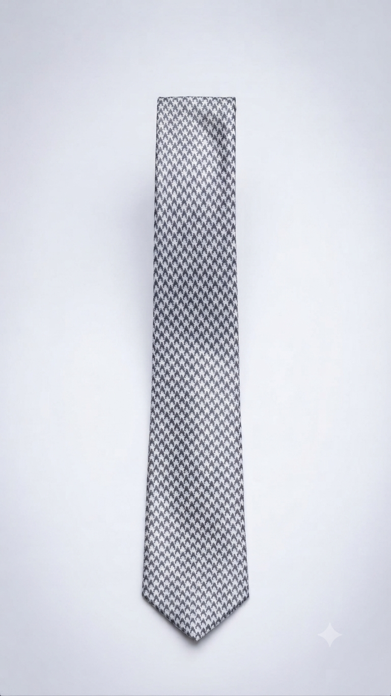 Classic Houndstooth Pattern Tie