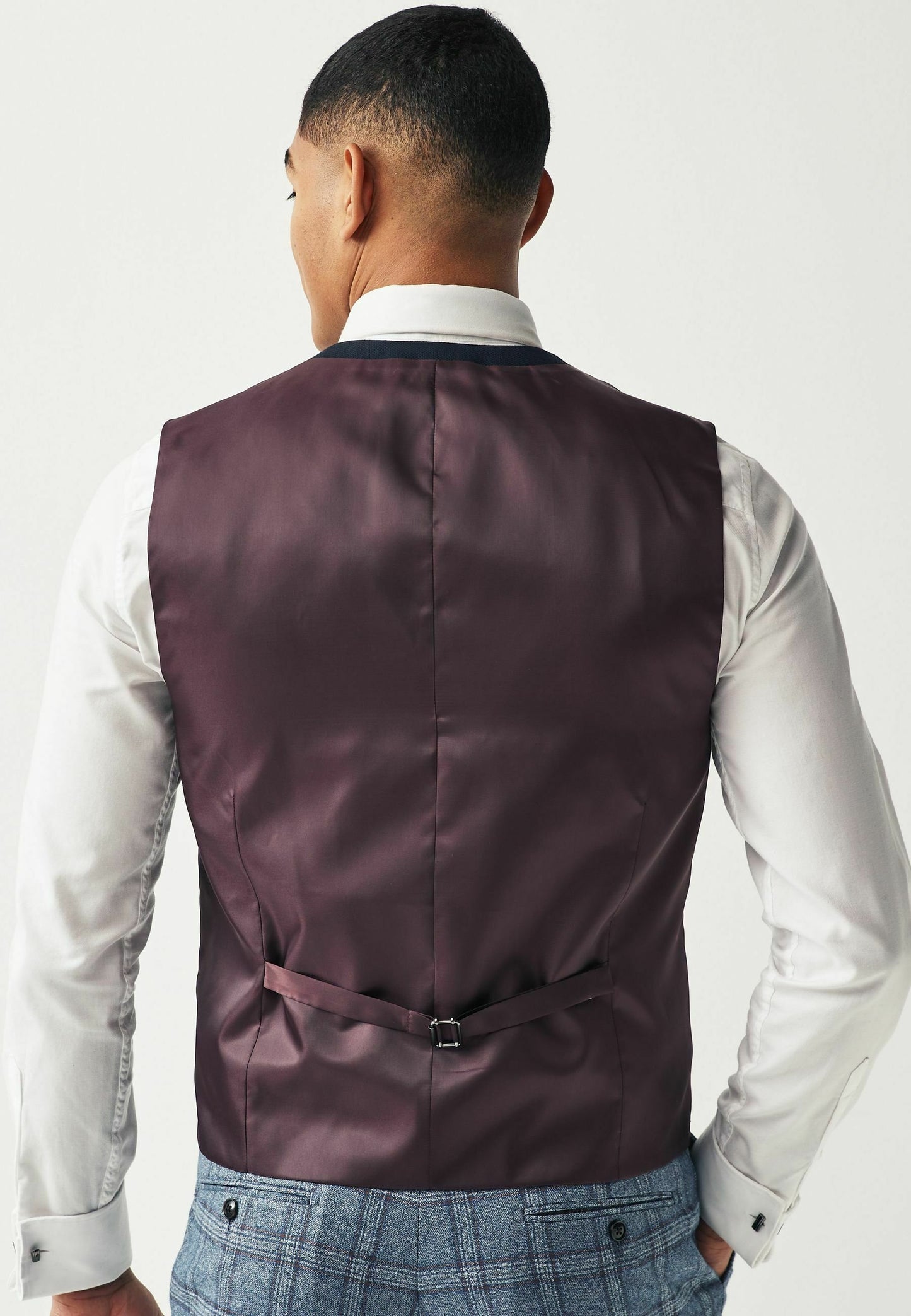 Navy Blue Regular Fit Waistcoat