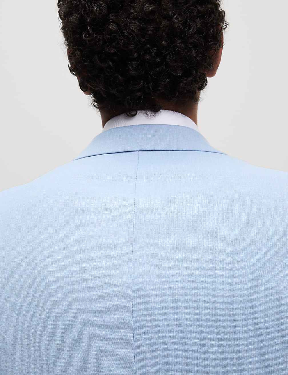 M&S Slim Fit Stretch Ultimate Suit Jacket - Pale Blue