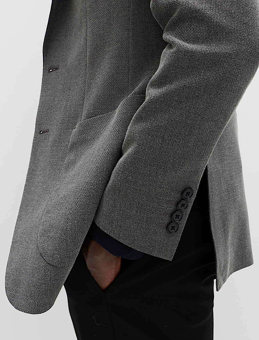 Textured Grey Blazer