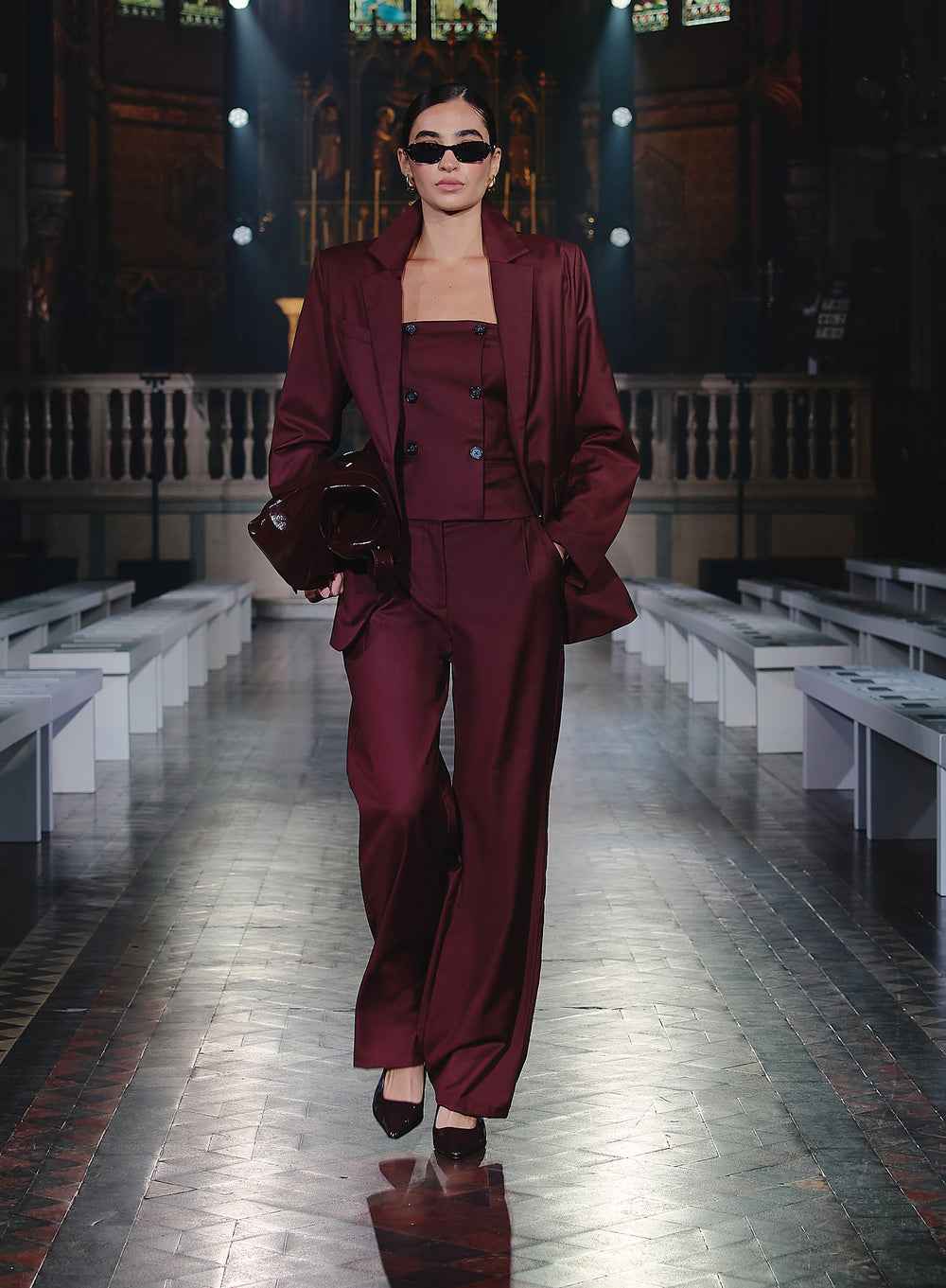 Crea Burgundy Blazer