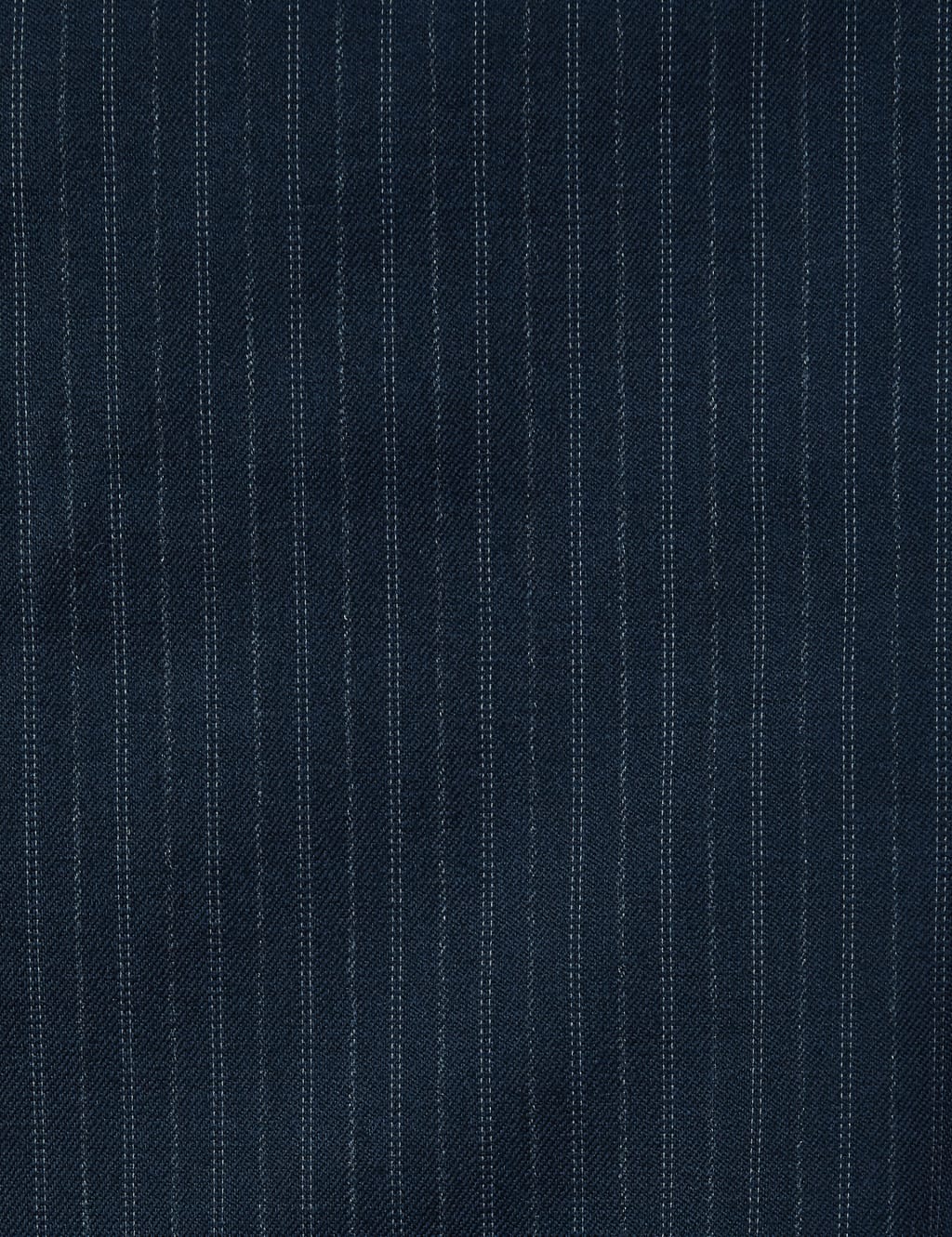 Luxury Collection Navy Striped Regular Fit Wool Trousers