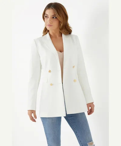 Lipsy Long Line Knitted Blazer