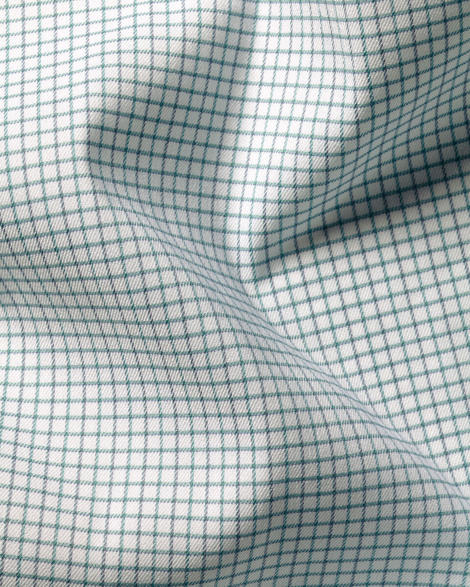 Non-Iron Twill Performance Check Shirt - Green
