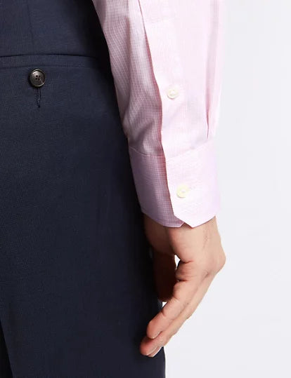 Pure Cotton Tailored Fit Shirt Pink