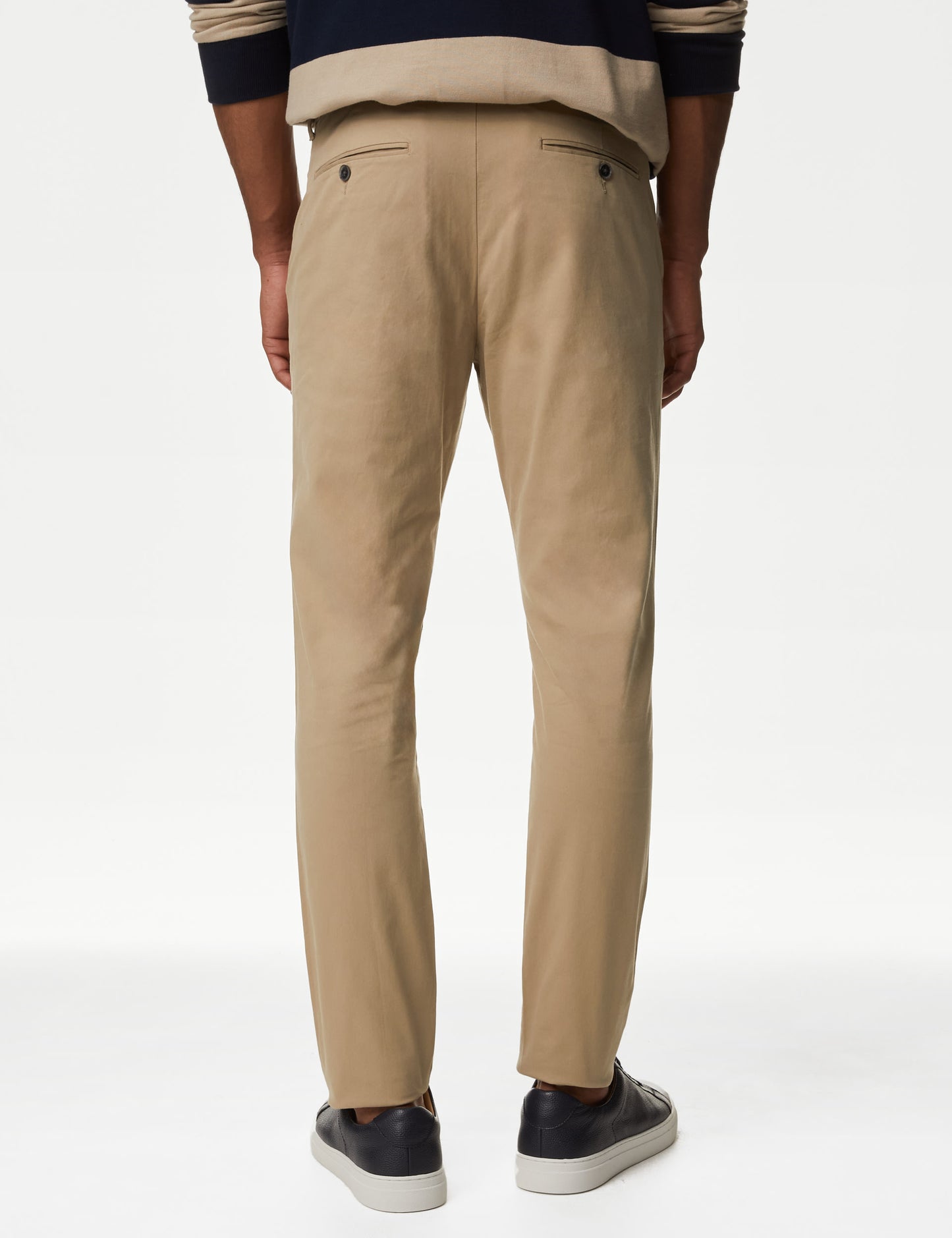 Slim Fit Stretch Chinos Dark Stone