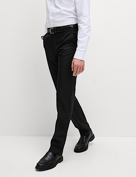 Regular Fit Crease Resist Trousers Black