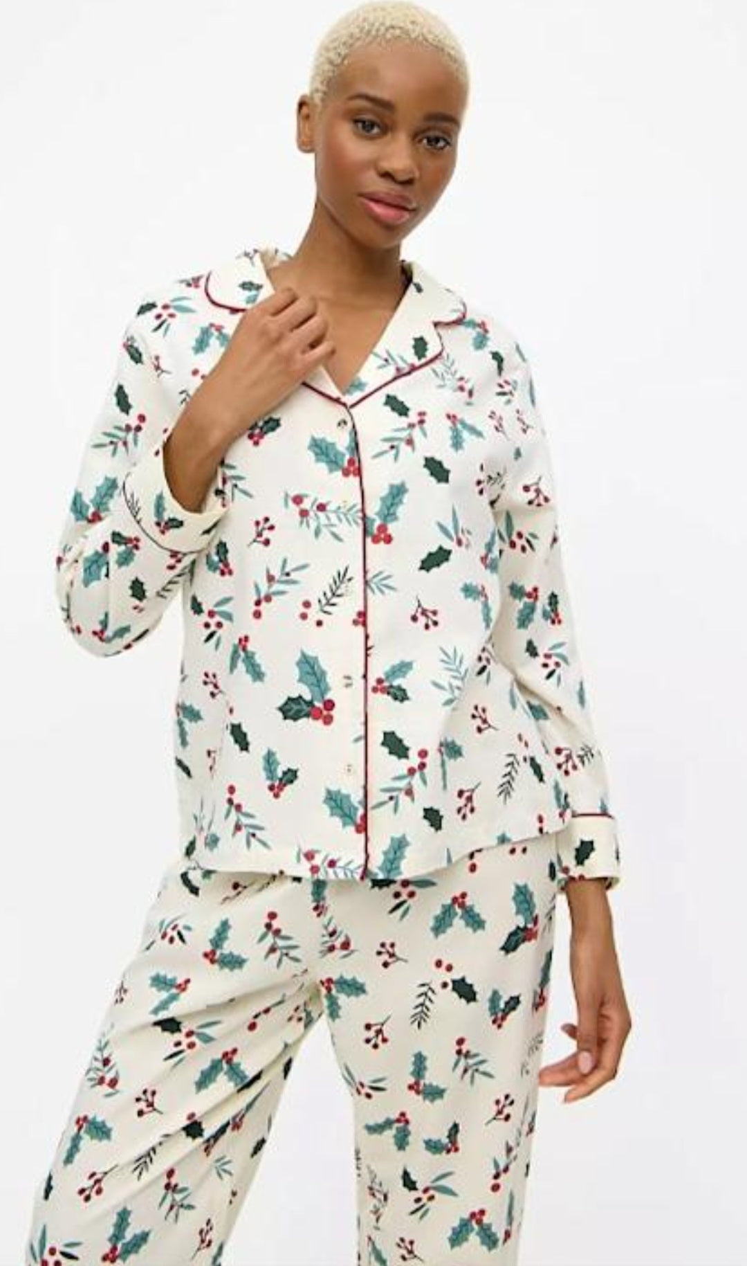 Holly Print Pyjama Set