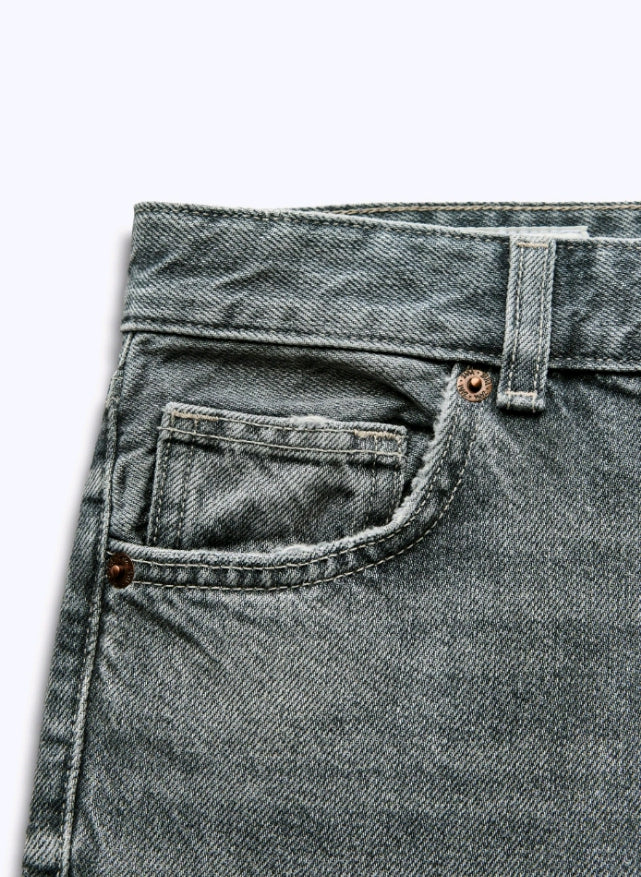 Zara Wide Leg High Rise Jeans