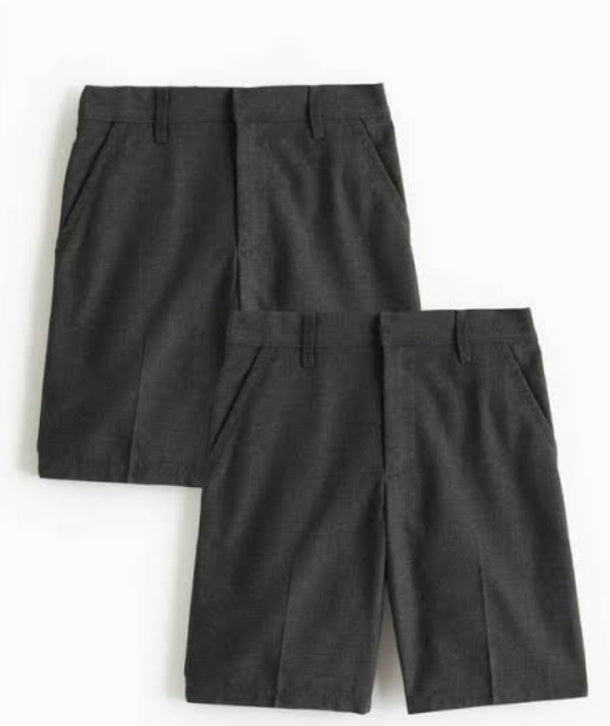 Grey Classic School Shorts 2 Pack