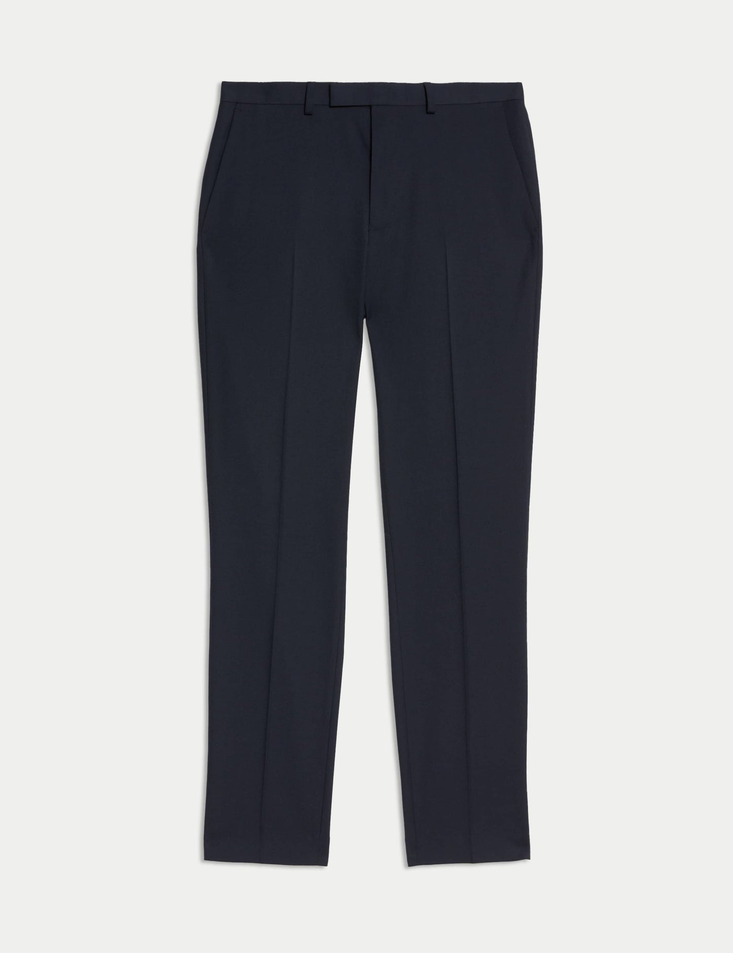 Slim Fit Stretch Suit Trousers Navy