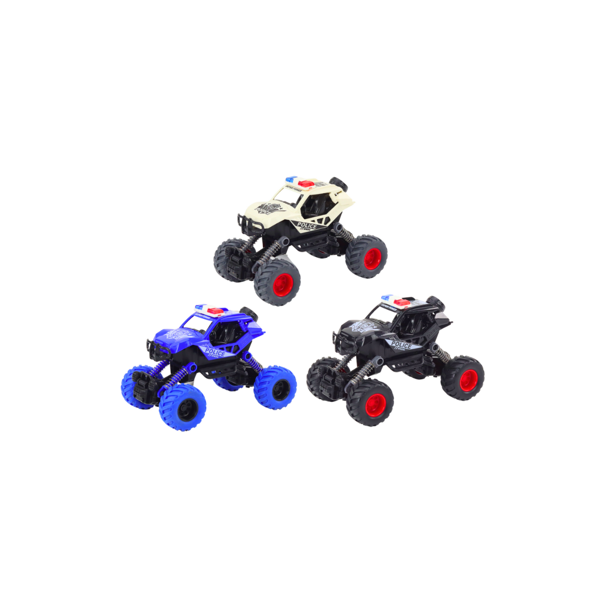 Scrambler pull & go police car assortment