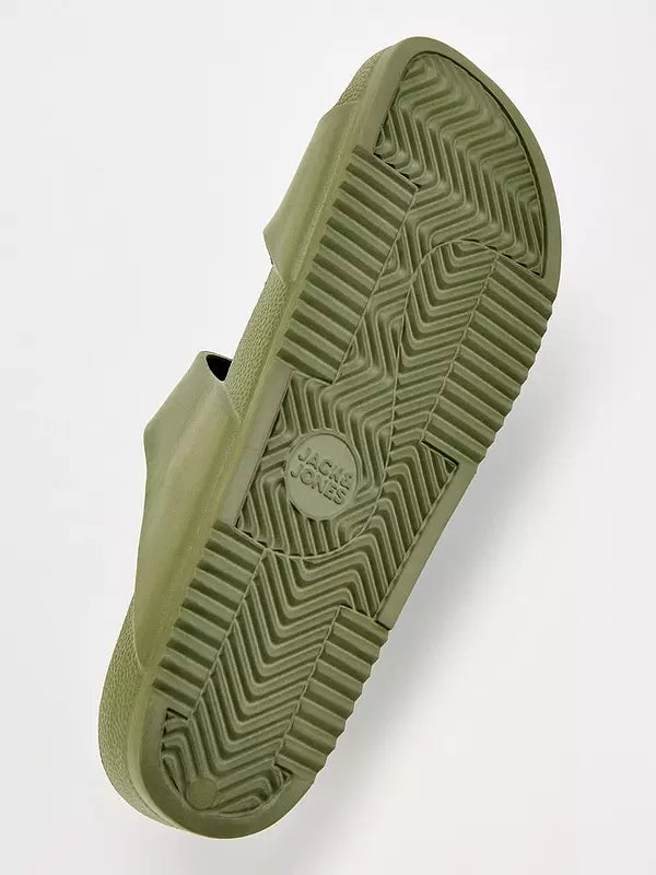 Jack & Jones Jack & Jones Croxton Moulded Two Strap Sandals - Khaki