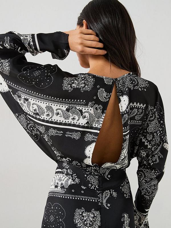 Paisley Batwing Midaxi Dress - Print