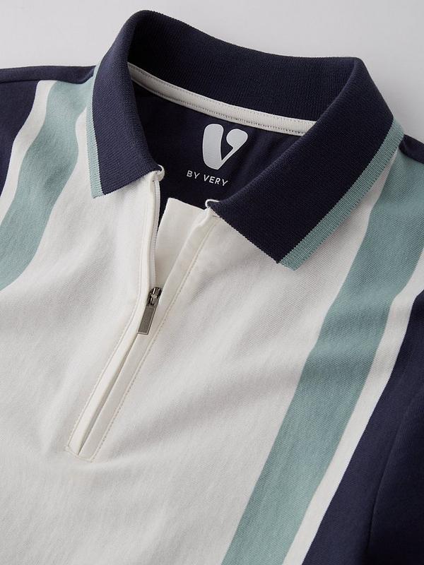 V by Very Boys Vertical Stripe Polo - Multi
