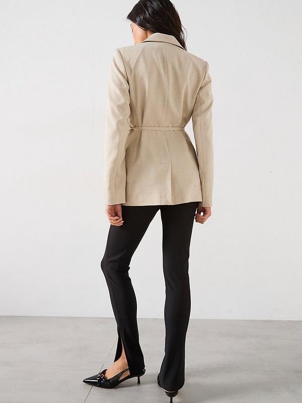 V by Very Belted Blazer - Beige