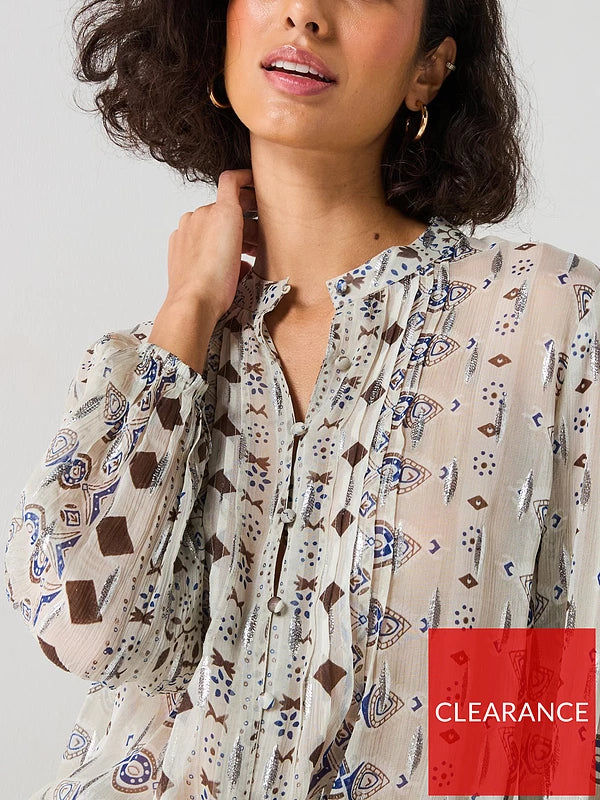 Georgette Printed Blouse - Print