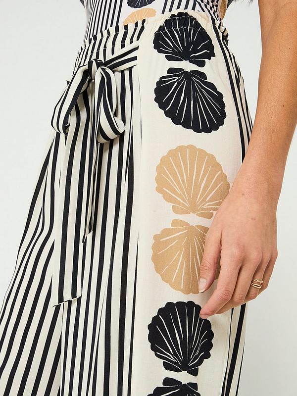 V by Very Side Panel Placement Beach Trouser - Print