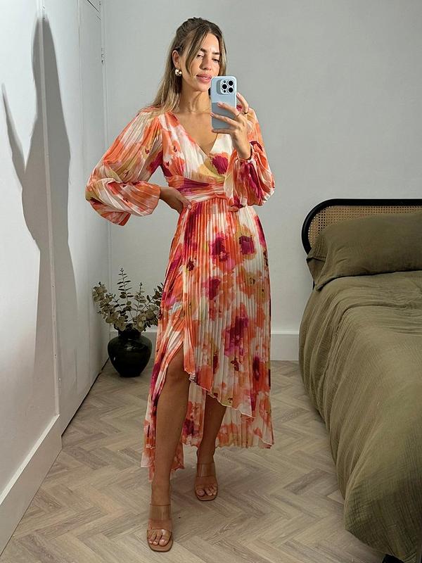 Style Cheat Toni Midi Dress - Rust Orange