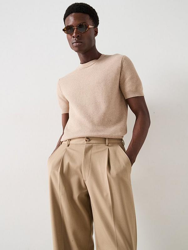 Selected Homme Loose Fit Finn Flex Trousers - Beige