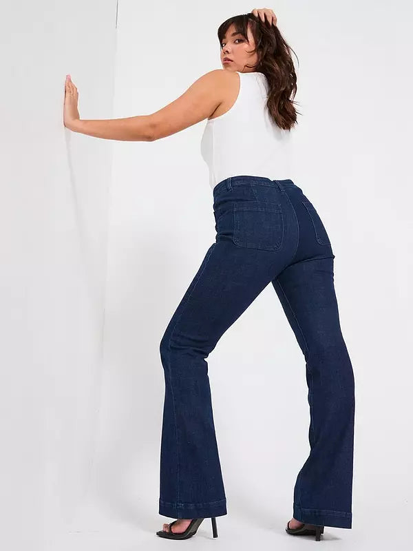 V by Very Curve Kickflare Jean - Dark Wash