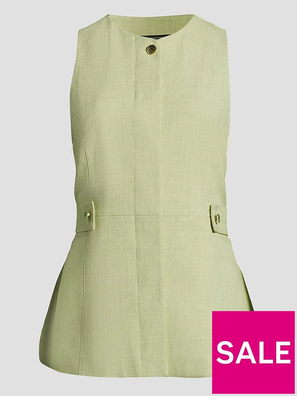 Peplum Waistcoat Green