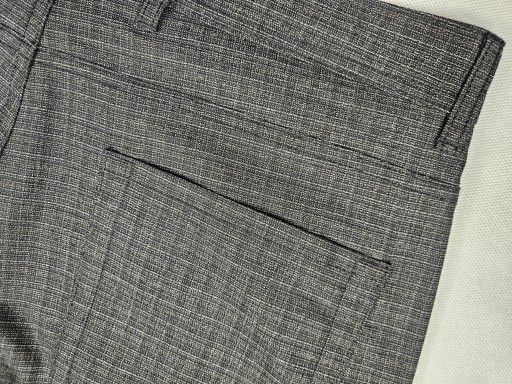 Tailored Slim Fit Textured Pattern Trousers - Grey