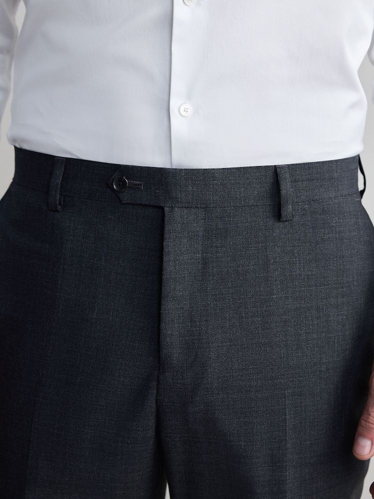 Regular Fit Signature Nova Fides Trousers - Charcoal Grey
