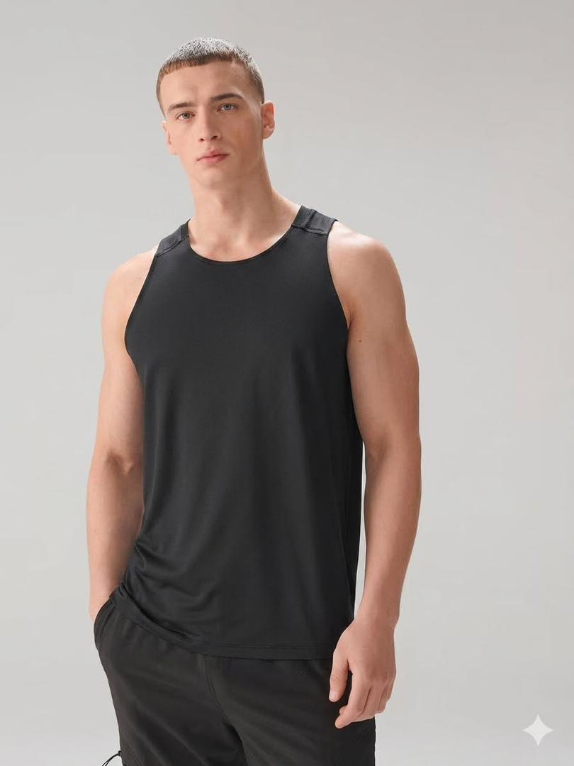 Active Gym Training Vest Top - Black